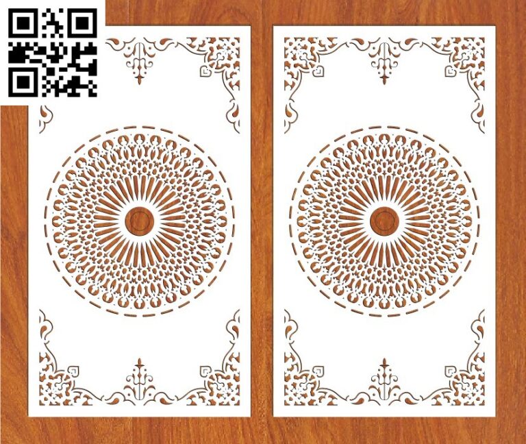 Design pattern panel screen G0000577 file cdr and dxf free vector ...