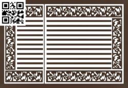 Design pattern panel screen B G0000511 file cdr and dxf free vector download for CNC cut