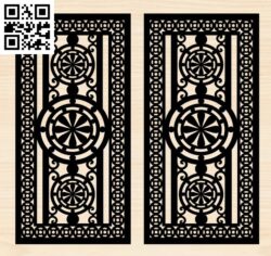 Design pattern panel screen C G0000568 file cdr and dxf free vector download for CNC cut