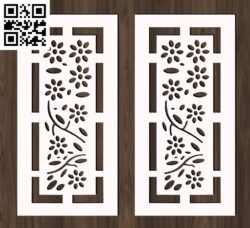 Design pattern panel screen G0000578 file cdr and dxf free vector download for CNC cut