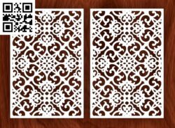 Design pattern panel screen C G0000513 file cdr and dxf free vector download for CNC cut