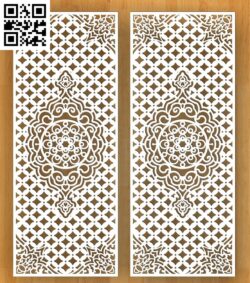 Design pattern panel screen G0000648 file cdr and dxf free vector download for Laser cut CNC
