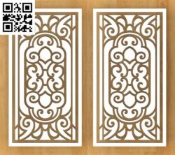 Design pattern panel screen D G0000555 file cdr and dxf free vector download for CNC cut
