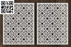 Design pattern panel screen D G0000514 file cdr and dxf free vector download for CNC cut