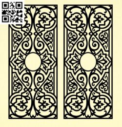 Design pattern panel screen D G0000664 file cdr and dxf free vector download for Laser cut CNC