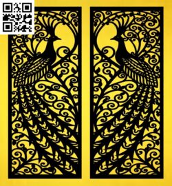 Design pattern panel screen B G0000616 file cdr and dxf free vector download for Laser cut CNC