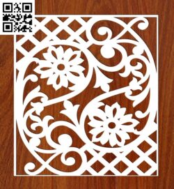 Design pattern panel screen G0000651 file cdr and dxf free vector download for Laser cut CNC