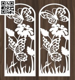 Design pattern panel screen G0000620 file cdr and dxf free vector download for Laser cut CNC