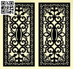 Design pattern panel screen G0000656 file cdr and dxf free vector download for Laser cut CNC