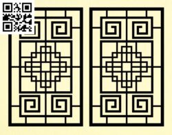 Design pattern panel screen G0000631 file cdr and dxf free vector download for Laser cut CNC