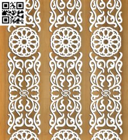 Design pattern woodcarving G0000517 file cdr and dxf free vector download for CNC cut