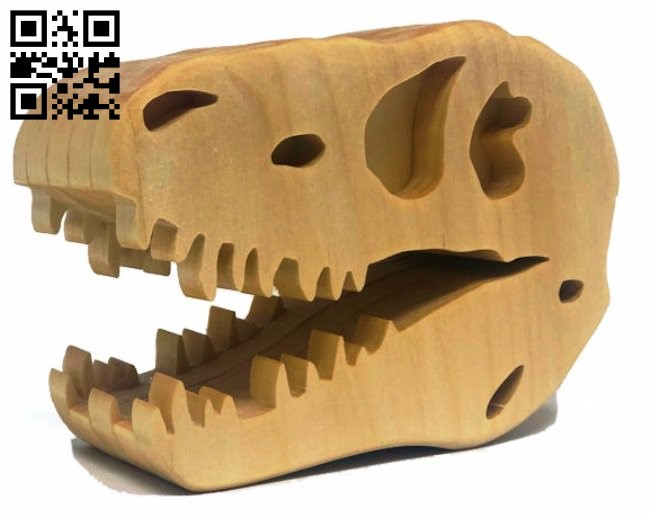 Dinosaur head E0016830 file cdr and dxf free vector download for cnc cut