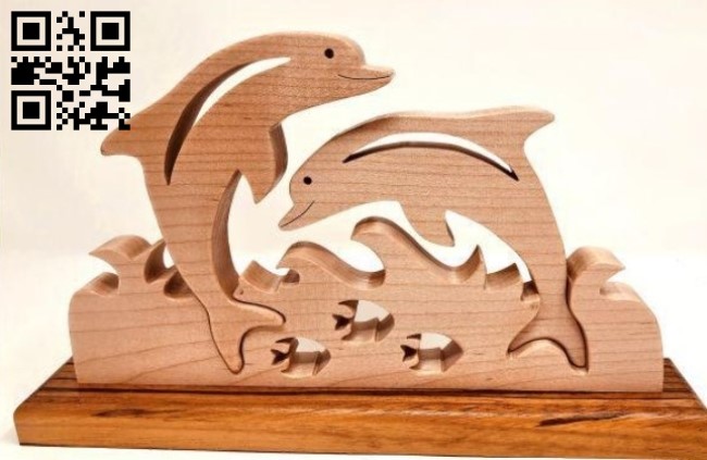 Dolphin E0016736 file pdf free vector download for laser cut plasma