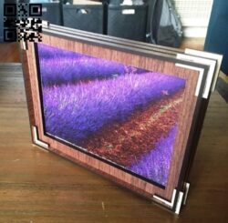 Double sided frame E0016749 file pdf free vector download for laser cut