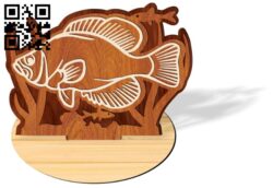 Fish E0016860 file cdr and dxf free vector download for laser cut
