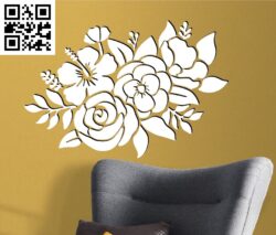 Flower Bouquet A G0000545 file cdr and dxf free vector download for CNC cut