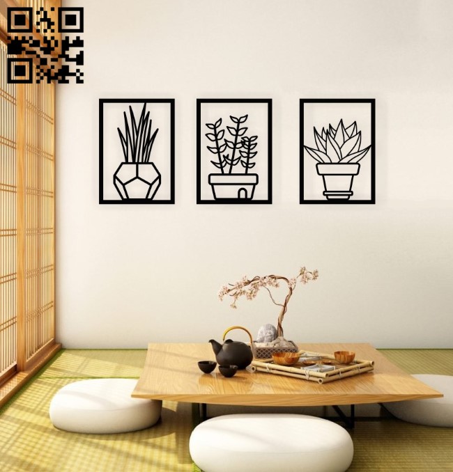 Flower E0016643 file pdf free vector download for laser cut plasma