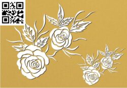 Flower Rode G0000633 file cdr and dxf free vector download for Laser cut CNC