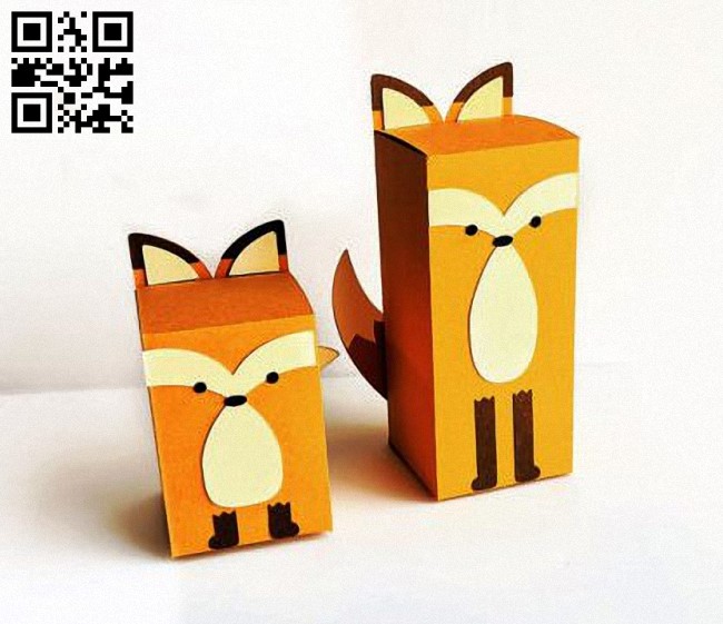 Fox box E0016735 file pdf free vector download for laser cut