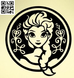 Frozen Elsa G0000548 file cdr and dxf free vector download for CNC cut