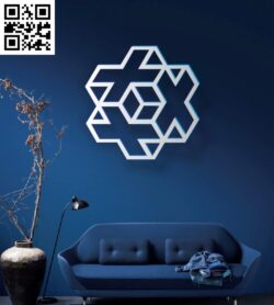 Geometry wall decor E0016669 file cdr and dxf free vector download for laser cut plasma