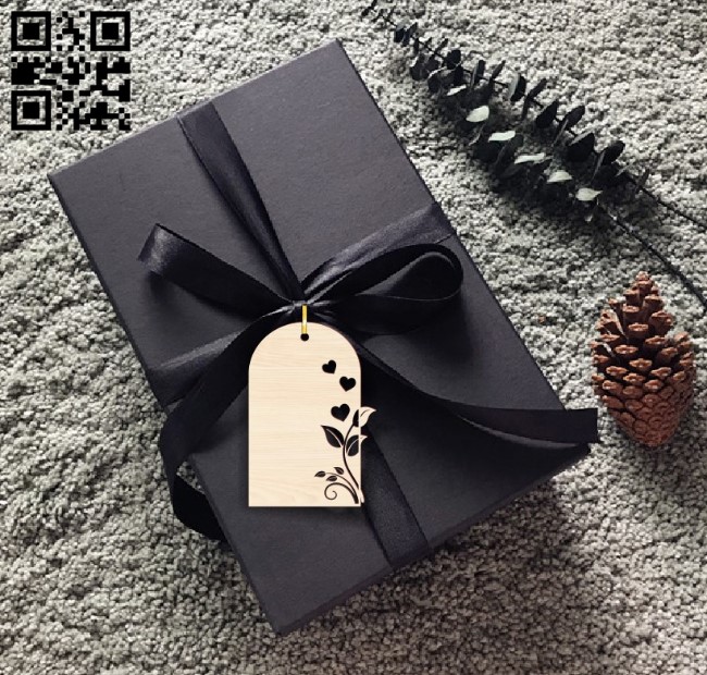 Gift tag E0016753 file pdf free vector download for laser cut