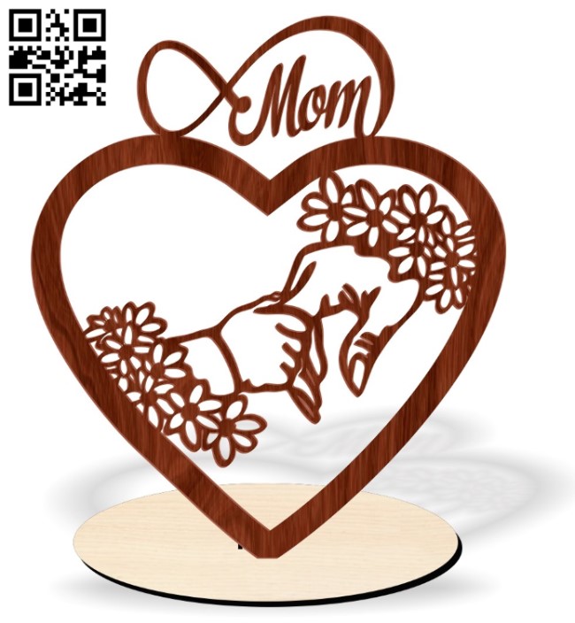 Happy mother's day E0016617 file pdf free vector download for laser cut plasma