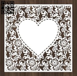 Heart E0016787 file cdr and dxf free vector download for laser cut