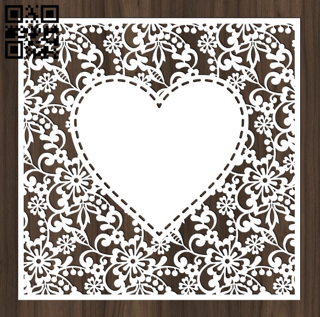 Heart E0016787 file cdr and dxf free vector download for laser cut