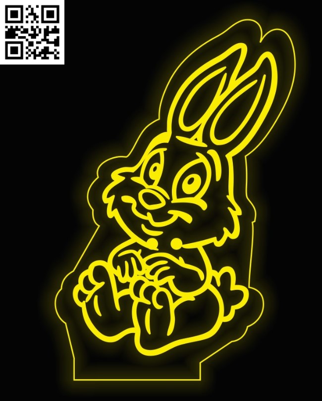 Illusion led lamp E0016700 file cdr and dxf free vector download for laser engraving machine