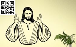 Jesus G0000564 file cdr and dxf free vector download for CNC cut