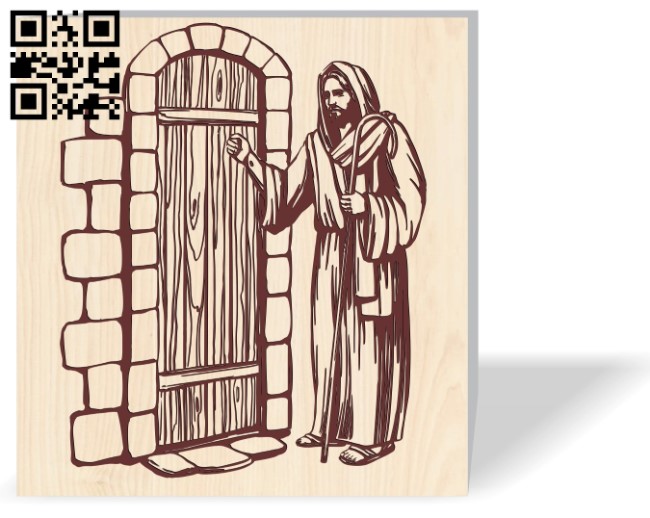 Jesus E0016662 file cdr and dxf free vector download for laser engraving machine