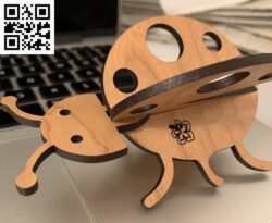 Ladybug E0016688 file cdr and dxf free vector download for laser cut