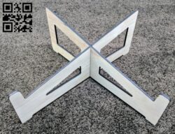 Laptop stand E0016746 file pdf free vector download for laser cut