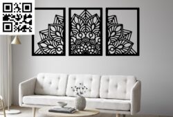 Mandala Dxf Flowers A G0000546 file cdr and dxf free vector download for CNC cut