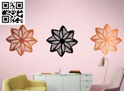 Mandala Flower A G0000601 file cdr and dxf free vector download for CNC cut