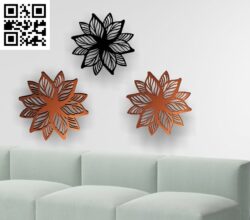 Mandala flower G0000528 file cdr and dxf free vector download for CNC cut