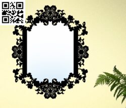 Mirror G0000609 file cdr and dxf free vector download for CNC cut