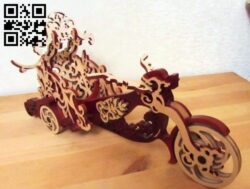 Motorcycle for wine E0016780 file cdr and dxf free vector download for laser cut cnc