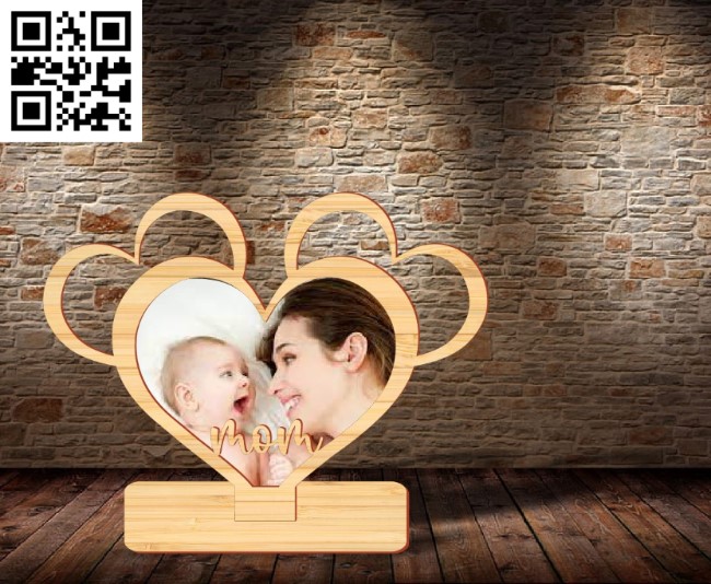 Photo frame E0016738 file pdf free vector download for laser cut