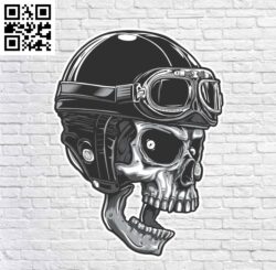 Skull G0000624 file cdr and dxf free vector download for Laser cut CNC