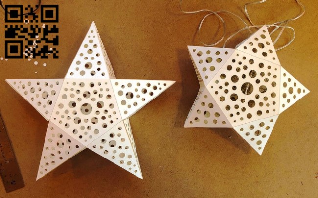 Star light E0016715 file cdr and dxf free vector download for laser cut