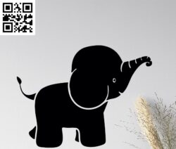 The Elephant G0000526 file cdr and dxf free vector download for CNC cut