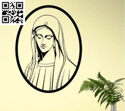 Virgin_Mary G0000574 file cdr and dxf free vector download for CNC cut