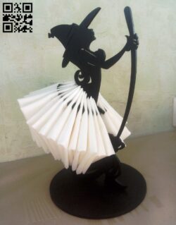 Witch napkin holder E0016683 file cdr and dxf free vector download for laser cut