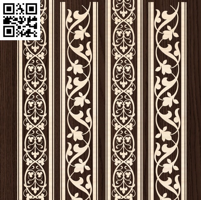 Wood carving art pattern