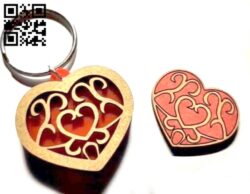 Zelda heart pendant E0016766 file cdr and dxf free vector download for laser cut