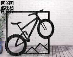 Bike wall decor E0017057 file cdr and dxf free vector download for laser cut plasma