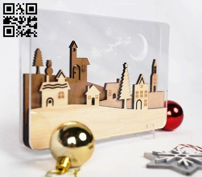 Christmas light E0017014 file cdr and dxf free vector download for laser cut