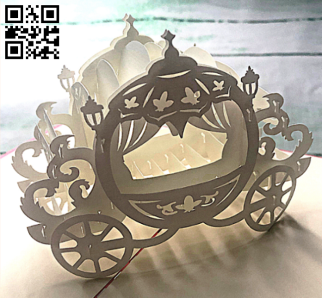 Cinderella carriage E0017004 file cdr and dxf free vector download for laser cut plasma